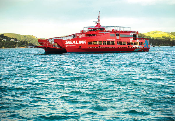 $145 for a Return Car Ferry Trip to Waiheke Island with One Car and up to Two Adults (value up to $243)