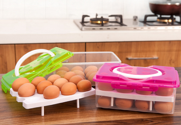 24-Egg Storage Container -Three Colours Available with Free Delivery