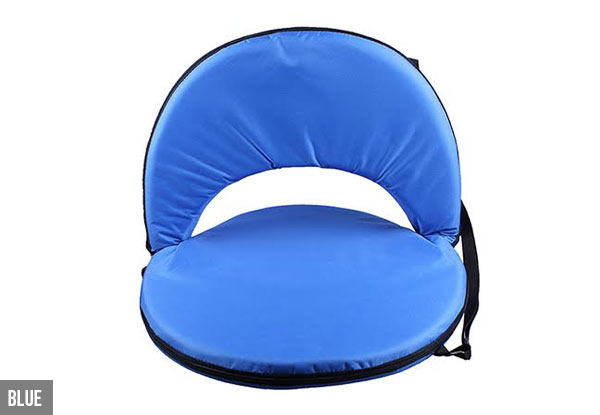 $19.99 for Padded Folding Beach Chair - Available in Blue or Black