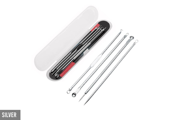 Four-Piece Pimple & Blackhead Remover Tool - Two Colours Available