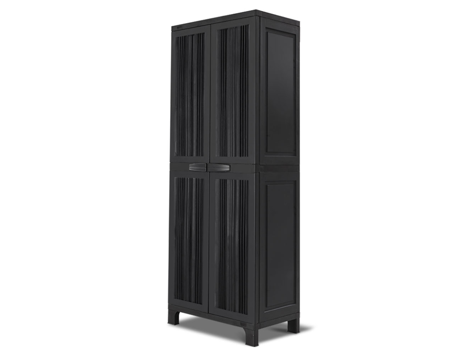 Lockable Outdoor Black Storage Cabinet