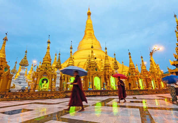 Burma (Myanmar) Explored 12-Day Tour for Two People incl. Accommodation with Daily Breakfast, Internal Flights, Entrance Fees, Transportation & More ($2195 Per Person)