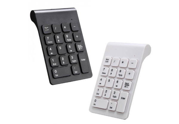 Wireless Numeric Keyboard - Two Colours Available