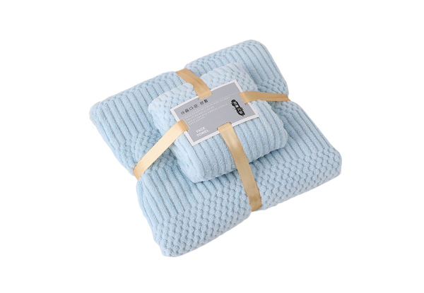 Bath Towel Set - Five Colours Available & Option for Two-Pack