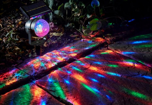 Solar-Powered Garden Party Projector Light - Option for Two