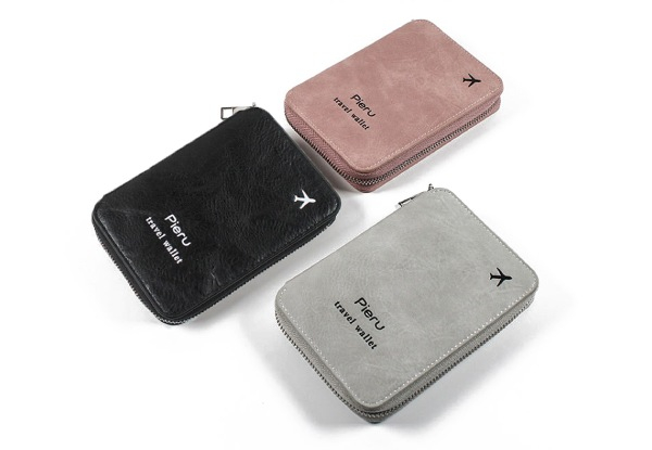 RFID Blocking Travel Passport Wallet - Available in Three Colours & Option for Two-Pack