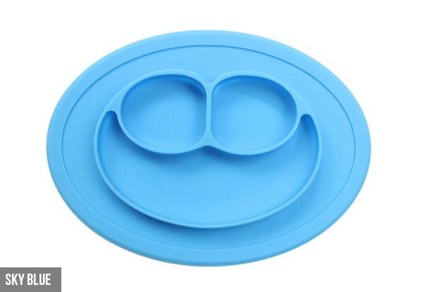 Kid's Silicone Placemat Plate - Four Colours Available