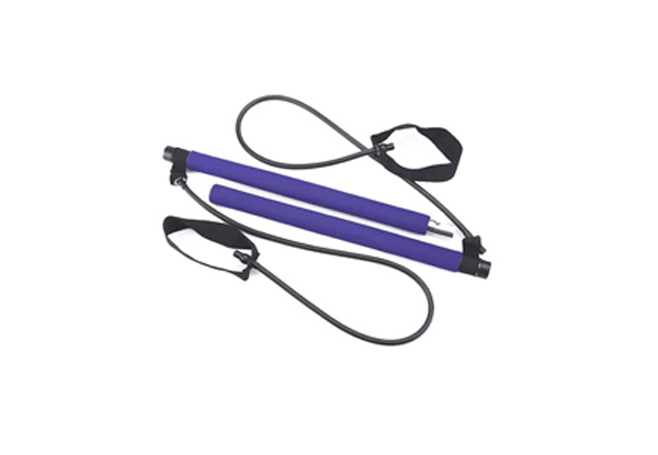 Portable Pilates Bar Kit with Resistance Band - Three Colours Available & Option for Two-Pack