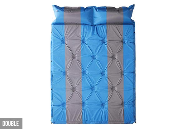 Self-Inflating Camping Mat - Two Sizes Available & Option for Two Camping Lanterns