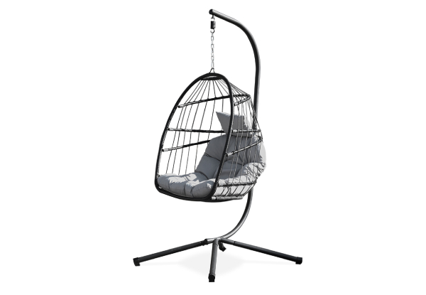 iFurniture Rony Folding Hanging Chair with Cushion