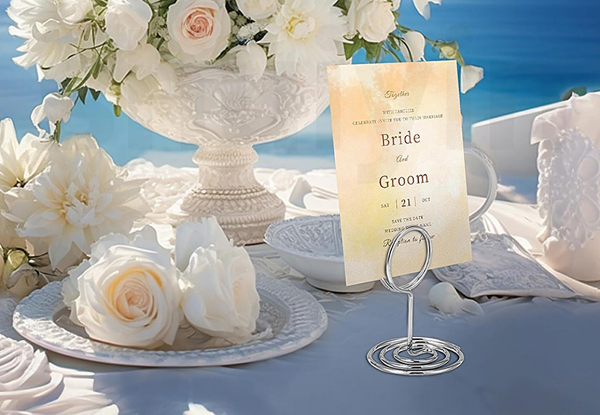 30-Piece Table Card Holder Set - Available in Two Colours & Option for Two Sets