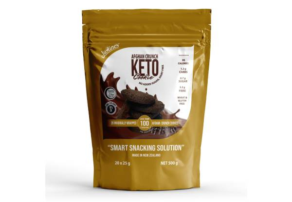 Justine's Mini Keto Cookie Pouch Range - Available in Five Options