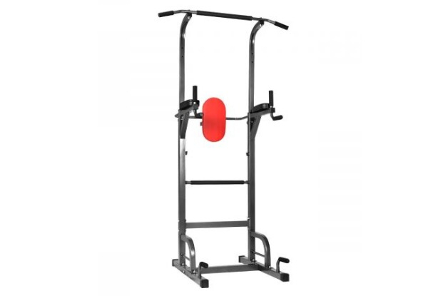 Six-in-One Height Adjustable Pull Chin Up & Dip Station