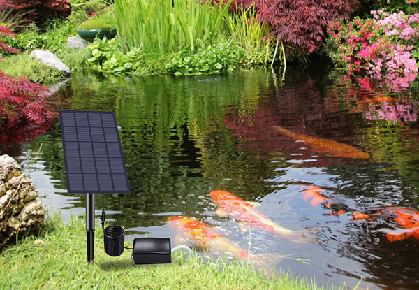 Solar Powered Air Pump Oxygen Pond