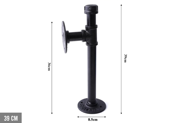 Two-Pack DIY Industrial Pipe Shelving Bracket - Four Sizes Available