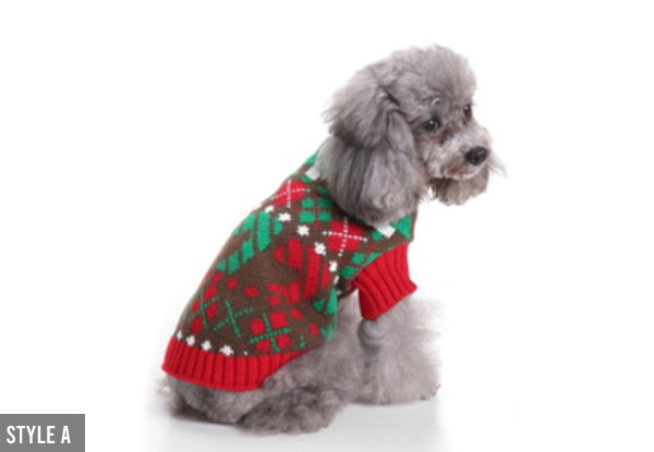 Knitted Pet Coat - Eight Styles & Five Sizes Available