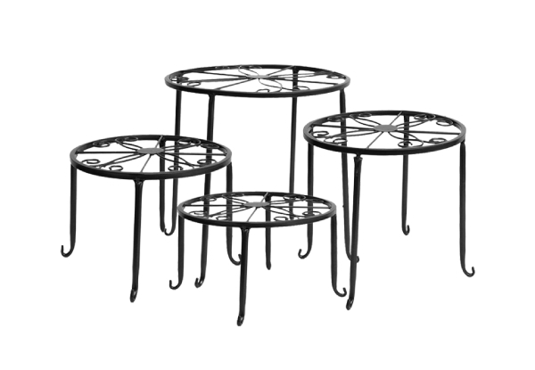 Levede Four-Piece Metal Plant Stand Rack