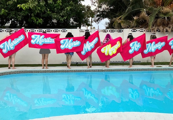 Custom Name Microfibre Beach Towel - Five Sizes Available