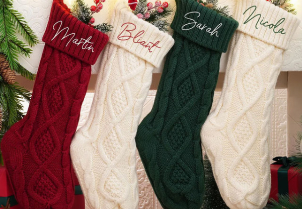 Custom Embroidery Christmas Stocking