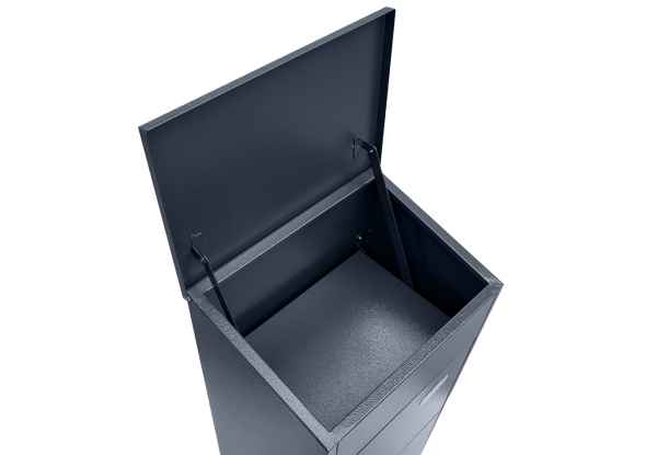 Dark Grey Lockable Parcel Drop Box