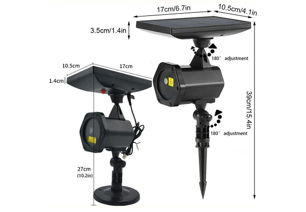 Outdoor Solar Christmas Projector Light