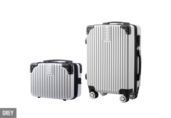 Two-Piece Carry-On Luggage Set - Four Colours Available