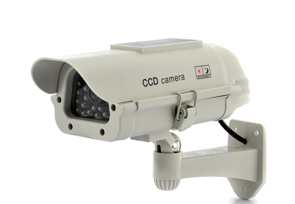 Solar-Powered Dummy Security Camera