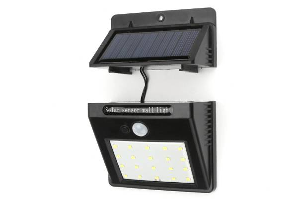Outdoor Wall Mounted LED Motion Sensor Solar Light - Option for One, Two & Four-Pack