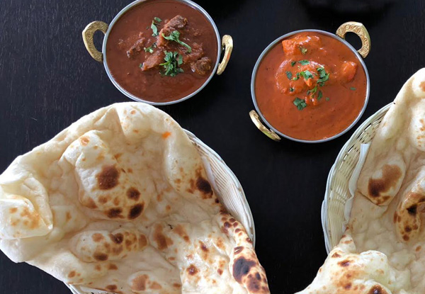 Curry, Rice & Naan for Two People With Options for Four & Six People - Valid Seven Days A Week
