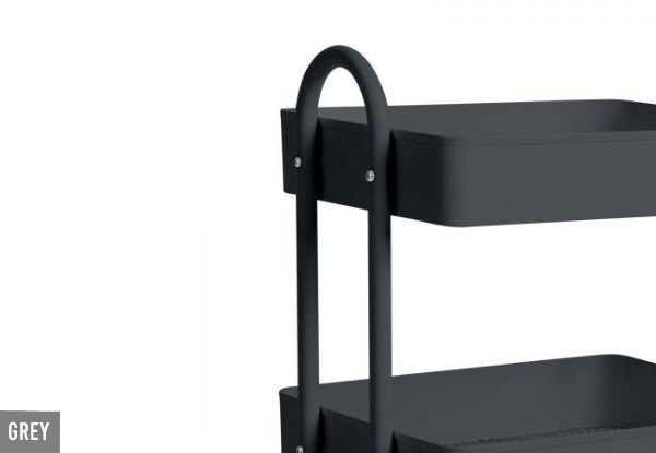 Three-Tier Kitchen Trolley Cart - Two Colours Available
