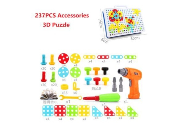 Creative Mosaic Drill Set for Kids - Two Options Available