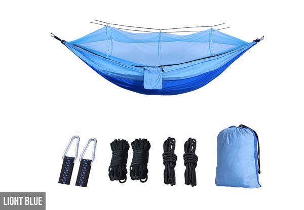 Portable Hammock with Mosquito Net - Five Colours Available