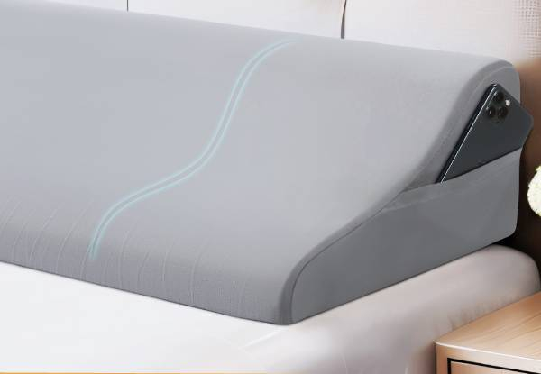 Bed & Headboard Gap Filler Wedge Pillow - Two Colours & Two Sizes Available