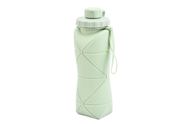 Collapsible Silicone Sports Water Bottle - Four Colours Available