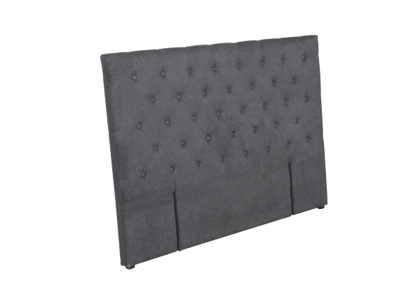 Rakel Grey King Fabric Bed Headboard
