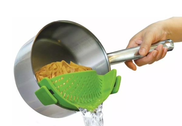 Silicone Clip-On Kitchen Strainer - Two Colours Available & Option for Two