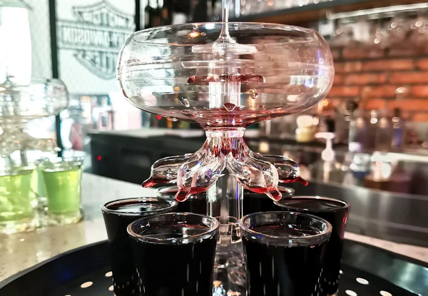 Drink Shot Dispenser with Six Glasses Set
