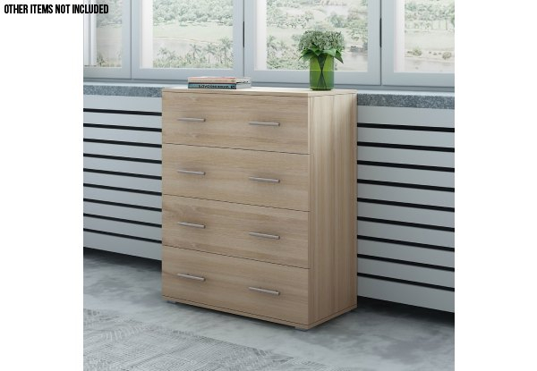 Four-Drawer High Gloss Tallboy