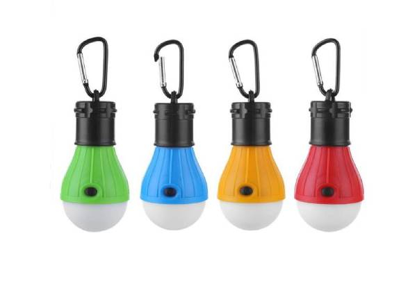 Portable LED Camping Hanging Light Set - Four Colours & Option for Two Sets Available