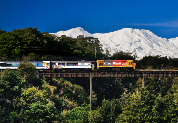 Per Person Twin Share for a Northern Explorer from Wellington to Auckland Rail/Stay/Fly Package incl. One-Way Rail Adventure, Two-Night Stay in Auckland & One-Way Flight