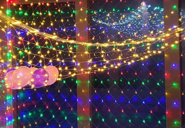 192-LED Solar Fairy Net Light - Four Colours Available