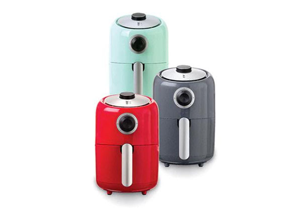 Compact Retro Air Fryer - Three Colours Available
