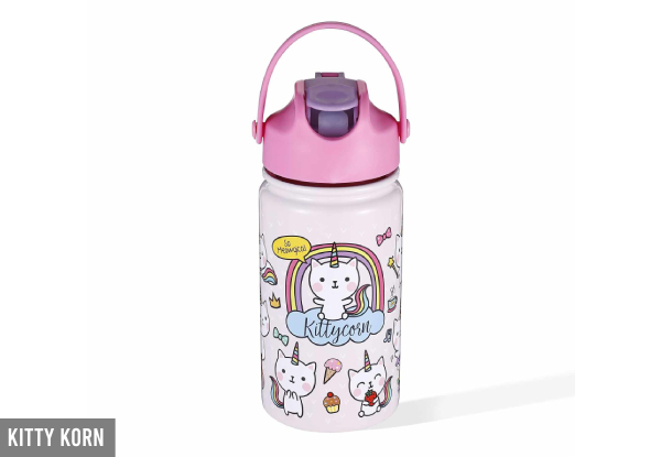 Kids 450ml Stainless Steel Drink Bottle - Four Options Available