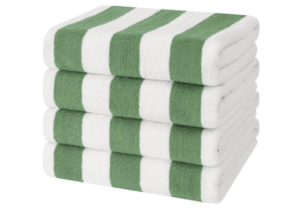 100% Ultra-Soft Cotton Stripe Towel - Two Colours Available