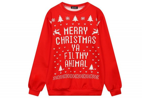 Christmas Unisex Sweater - Four Sizes Available