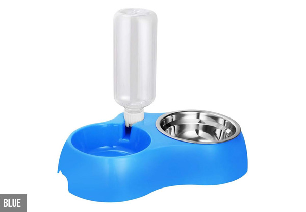 Two in One Pet Water & Food Feeder - Two Colours Available