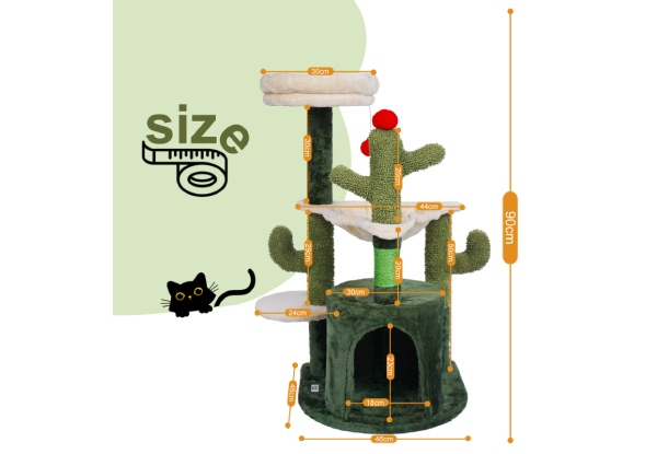 Petscene Cat Tower Tree Scratching Post with Hammock