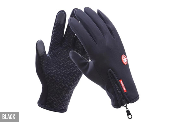 Water-Resistant Sports Touch Gloves - Three Colours & Sizes Available with Free Delivery