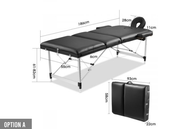 Massage Table - Two Options Available