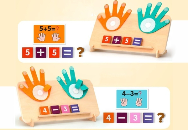 Kids Wooden Educational Math Manipulatives - Option for Two-Pack